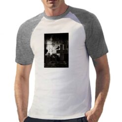 Rip t-shirt bicolor personalizzata uomo digitalshirt grigia