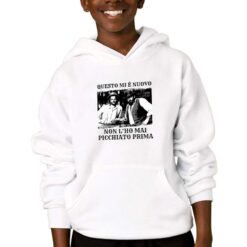Bud Spencer rissa felpa con cappuccio personalizzata bambino digitalshirtbianco