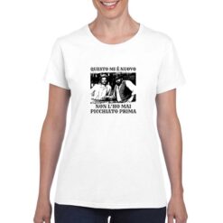 Bud Spencer rissa t-shirt personalizzata donna digitalshirt bianco
