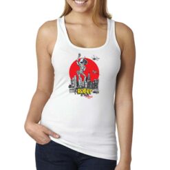 Robot Attak Brooklyn canottiera personalizzata donna digitalshirt bianca