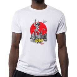 Robot Attak Brooklyn t-shirt personalizzata uomo digitalshirt bianca