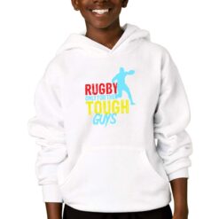 Rugby felpa con cappuccio personalizzata bambino digitalshirtbianco