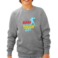 Rugby felpa senza cappuccio personalizzata bambino digitalshirt grigia