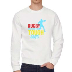 Rugby felpa senza cappuccio personalizzata uomo digitalshirt bianca