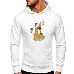Scooby Doo felpa con cappuccio personalizzata uomo digitalshirt bianca