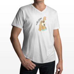 Scooby Doo t-shirt scollo a v personalizzata uomo digitalshirt bianca