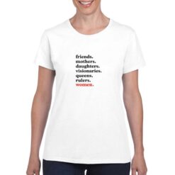 Scritte alineate ENG t-shirt personalizzata donna digitalshirt bianco
