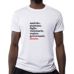 Scritte alineate ITA t-shirt personalizzata uomo digitalshirt bianca