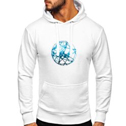Sfera felpa con cappuccio personalizzata uomo digitalshirt bianca