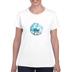 Sfera t-shirt personalizzata donna digitalshirt bianco