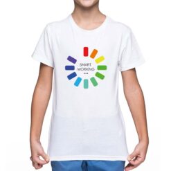 Smart Working t-shirt personalizzata bambino digitalshirt bianca