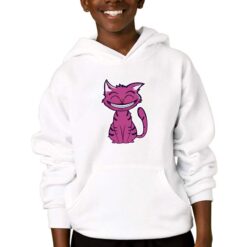 Smile Felino felpa con cappuccio personalizzata bambino digitalshirtbianco