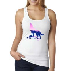 Snow World Day canottiera personalizzata donna digitalshirt bianca