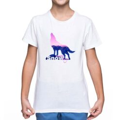 Snow World Day t-shirt personalizzata bambino digitalshirt bianca