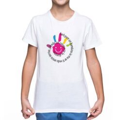 Sorriso t-shirt personalizzata bambino digitalshirt bianca
