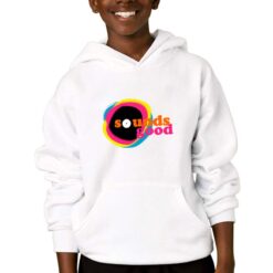 Sounds Good felpa con cappuccio personalizzata bambino digitalshirtbianco