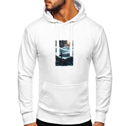 Spaventapasseri felpa con cappuccio personalizzata uomo digitalshirt bianca