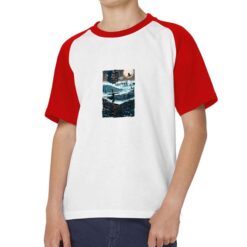 Spaventapasseri t-shirt bicolor personalizzata bambino digitalshirt rossa