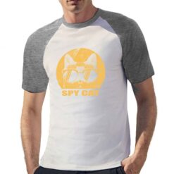Spt Cat t-shirt bicolor personalizzata uomo digitalshirt grigia