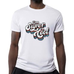 Super Cool t-shirt personalizzata uomo digitalshirt bianca