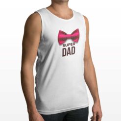 Super Papà Papilion canotta personalizzata uomo digitalshirt bianca