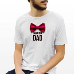 Super Papà Papilion t-shirt personalizzata uomo digitalshirt bianca