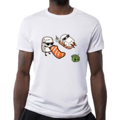 Sushi t-shirt personalizzata uomo digitalshirt bianca