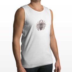 Tela di Ragno canotta personalizzata uomo digitalshirt bianca