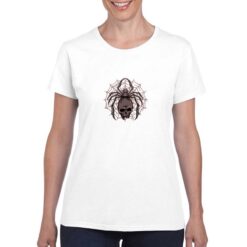 Tela di Ragno t-shirt personalizzata donna digitalshirt bianco