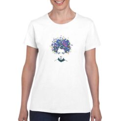 Testa Farfalle t-shirt personalizzata donna digitalshirt bianco