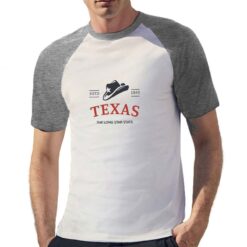 Texas t-shirt bicolor personalizzata uomo digitalshirt grigia