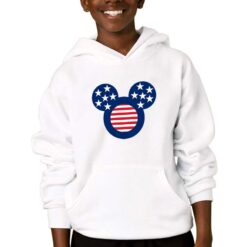 Topolino America felpa con cappuccio personalizzata bambino digitalshirtbianco