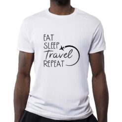 Travel t-shirt personalizzata uomo digitalshirt bianca