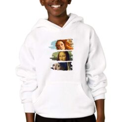 Tre Donne felpa con cappuccio personalizzata bambino digitalshirtbianco