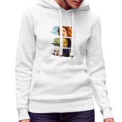 Tre Donne felpa con cappuccio personalizzata donna digitalshirt bianca.jpg