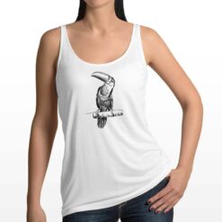 Tucano canottiera personalizzata donna digitalshirt bianca