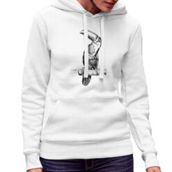 Tucano felpa con cappuccio personalizzata donna digitalshirt bianca.jpg