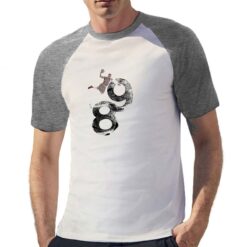 U89 t-shirt bicolor personalizzata uomo digitalshirt grigia