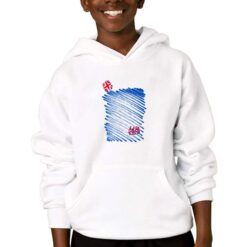 UK TE2 felpa con cappuccio personalizzata bambino digitalshirtbianco