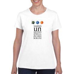 Vorrei t-shirt personalizzata donna digitalshirt bianco