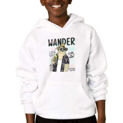 Wander felpa con cappuccio personalizzata bambino digitalshirtbianco