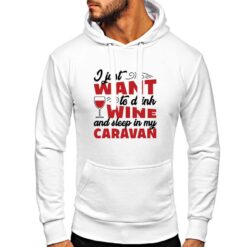 Want Wine felpa con cappuccio personalizzata uomo digitalshirt bianca