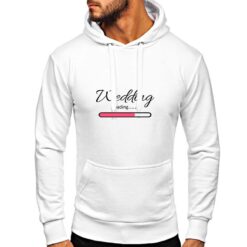 Wedding felpa con cappuccio personalizzata uomo digitalshirt bianca