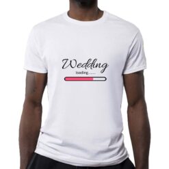 Wedding t-shirt personalizzata uomo digitalshirt bianca