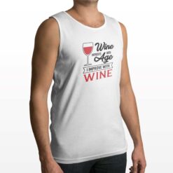 Wine Age canotta personalizzata uomo digitalshirt bianca