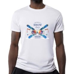 Winter Activities t-shirt personalizzata uomo digitalshirt bianca