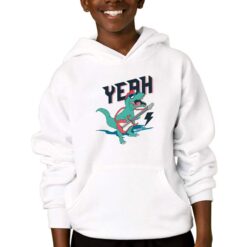 Yeah felpa con cappuccio personalizzata bambino digitalshirtbianco