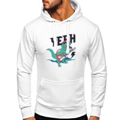 Yeah felpa con cappuccio personalizzata uomo digitalshirt bianca