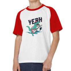 Yeah t-shirt bicolor personalizzata bambino digitalshirt rossa