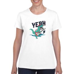 Yeah t-shirt personalizzata donna digitalshirt bianco